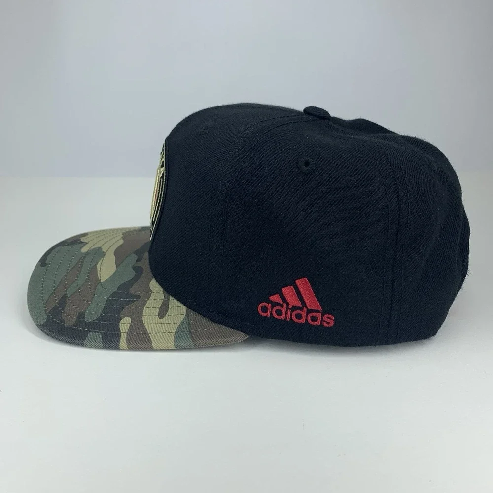 Atlanta United FC Hat YOUTH Football Club MLS Adidas Camo OSFM Snap Baseball Cap